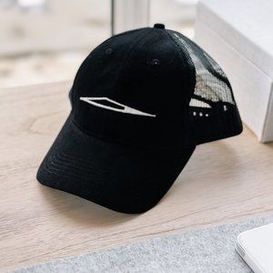 Authentic Tesla Icon CyberTruck Hat - Trucker Hat - Black